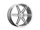 Asanti Alpha 6 Brushed Silver 6-Lug Wheel; 20x9; 30mm Offset (14-18 Silverado 1500)