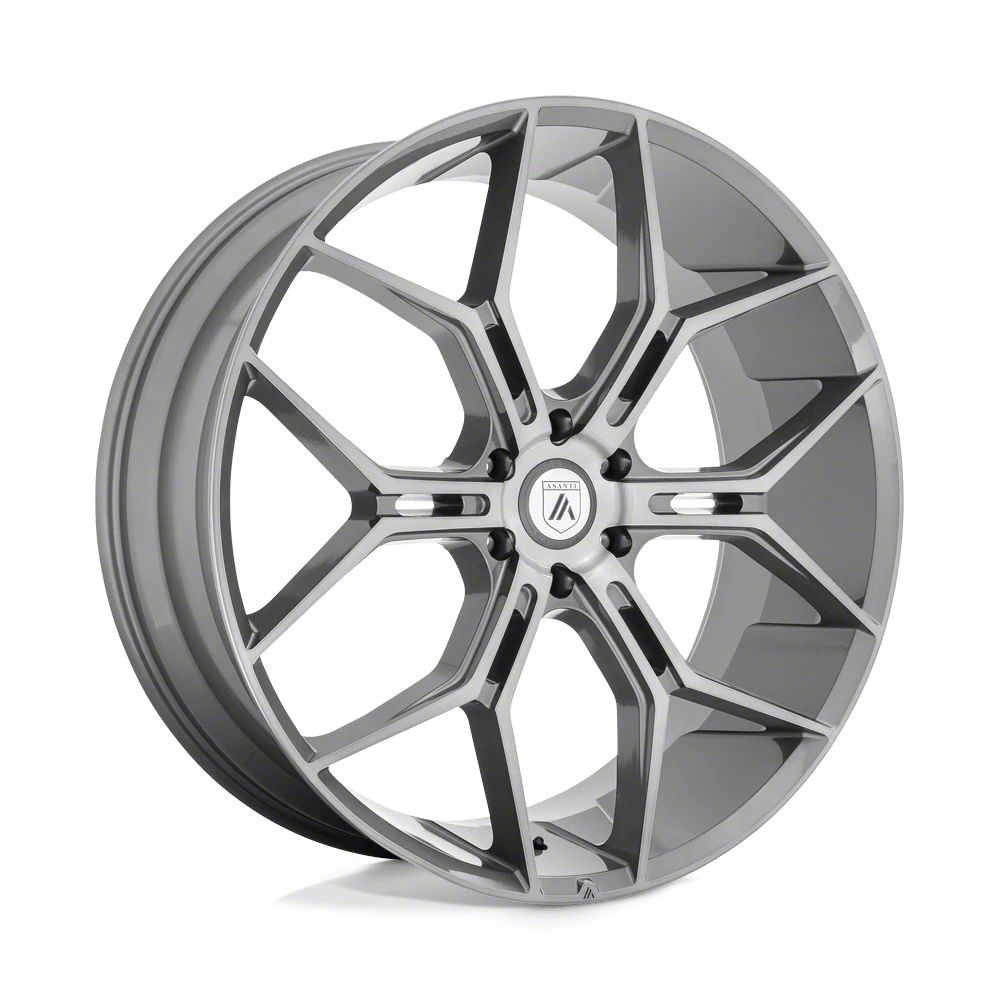 Asanti Silverado 1500 Monarch Truck Titanium Brushed 6-Lug Wheel; 24x10 ...
