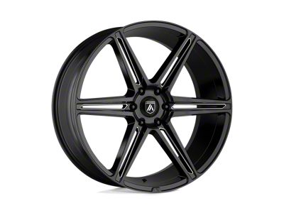 Asanti Alpha 6 Gloss Black Milled 6-Lug Wheel; 20x9; 30mm Offset (15-20 F-150)
