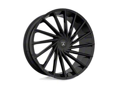 Asanti Matar Gloss Black 6-Lug Wheel; 28x10; 30mm Offset (15-20 F-150)