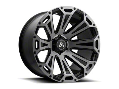 Asanti Cleaver Black Brushed 8-Lug Wheel; 22x10; -12mm Offset (17-22 F-250 Super Duty)