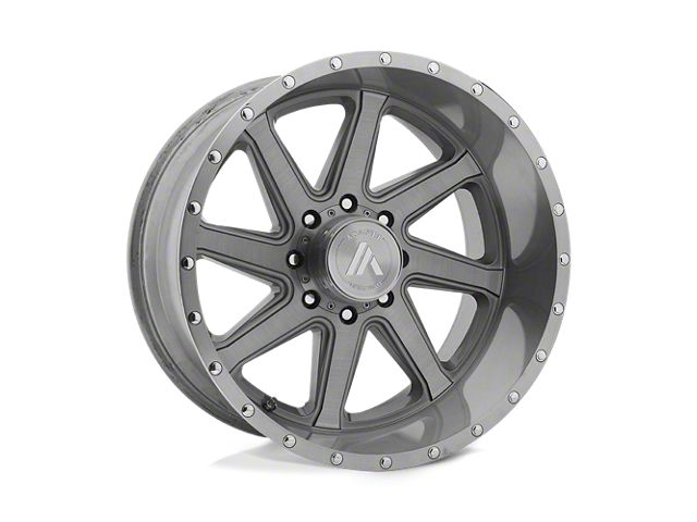 Asanti Windmill Titanium Brushed 8-Lug Wheel; 20x10; -12mm Offset (17-22 F-250 Super Duty)