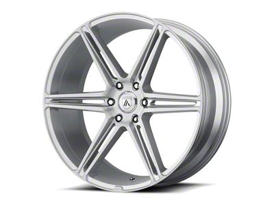 Asanti Alpha 6 Brushed Silver 6-Lug Wheel; 22x10; 30mm Offset (24-25 Ranger)