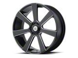 Asanti Apollo Satin Black Milled 6-Lug Wheel; 22x9; 15mm Offset (24-25 Ranger)