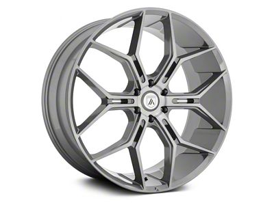 Asanti Monarch Truck Titanium Brushed 6-Lug Wheel; 22x9.5; 20mm Offset (24-25 Ranger)
