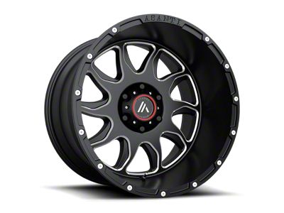 Asanti Ballistic Gloss Black Milled 8-Lug Wheel; 20x9; 18mm Offset (99-07 F-250 Super Duty)
