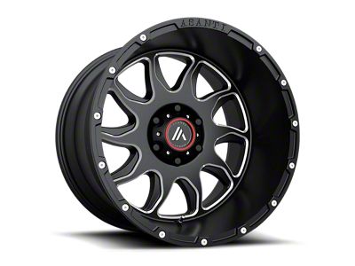 Asanti Ballistic Gloss Black Milled 6-Lug Wheel; 20x9; -12mm Offset (99-06 Sierra 1500)