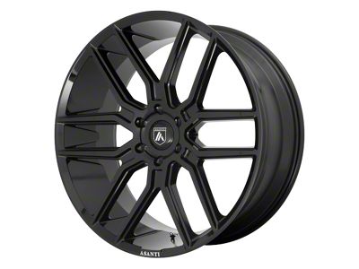 Asanti Baron Gloss Black 6-Lug Wheel; 22x9.5; 30mm Offset (99-06 Sierra 1500)