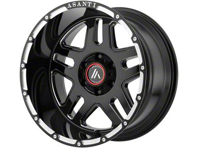 Asanti Enforcer Gloss Black Milled 6-Lug Wheel; 20x9; 18mm Offset (99-06 Silverado 1500)