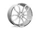 Asanti Athena Brushed Silver 5-Lug Wheel; 22x10.5; 35mm Offset (87-90 Dakota)