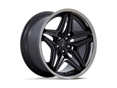 Asanti Duke Satin Black with DDT Lip 5-Lug Wheel; 20x10.5; 18mm Offset (87-90 Dakota)