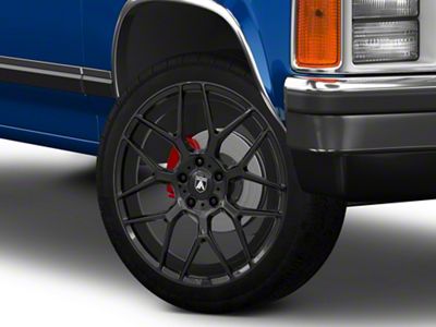 Asanti Dynasty Gloss Black 5-Lug Wheel; 20x10.5; 38mm Offset (87-90 Dakota)