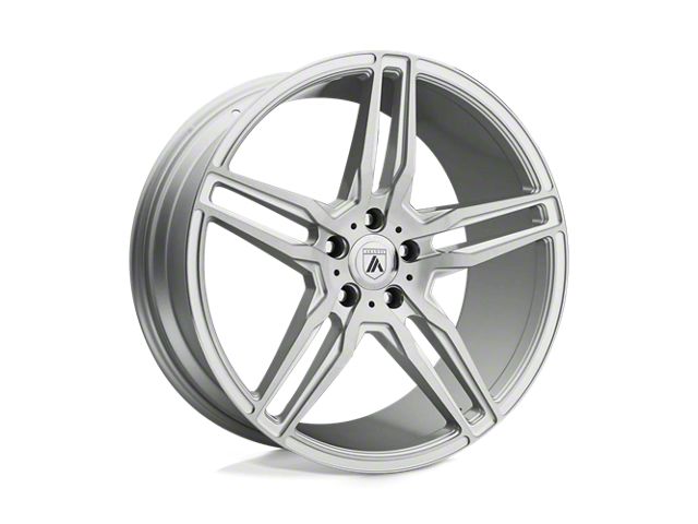 Asanti Orion Brushed Silver with Carbon Fiber Insert 5-Lug Wheel; 19x9.5; 45mm Offset (87-90 Dakota)