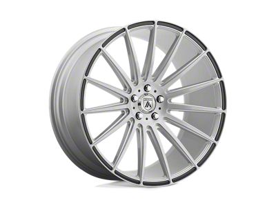 Asanti Polaris Brushed Silver with Carbon Fiber Insert 5-Lug Wheel; 20x10.5; 38mm Offset (87-90 Dakota)