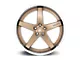 Asanti Regal Satin Bronze with Chrome Lip 5-Lug Wheel; 22x10.5; 35mm Offset (87-90 Dakota)