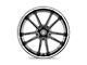 Asanti Sigma Gloss Black with Chrome Lip 5-Lug Wheel; 22x9; 32mm Offset (87-90 Dakota)