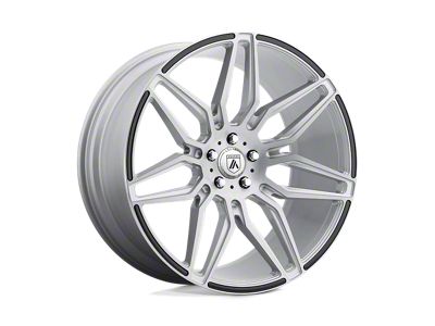 Asanti Sirius Brushed Silver with Carbon Fiber Insert 5-Lug Wheel; 20x8.5; 38mm Offset (87-90 Dakota)