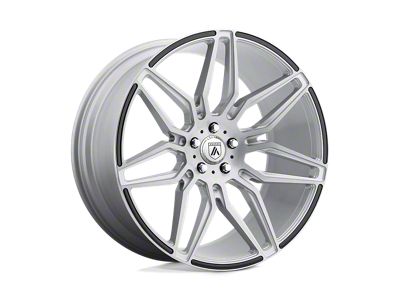 Asanti Sirius Brushed Silver with Carbon Fiber Insert 5-Lug Wheel; 20x9; 35mm Offset (87-90 Dakota)