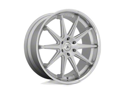 Asanti Emperor Brushed Silver with Chrome Lip 6-Lug Wheel; 24x10; 30mm Offset (21-24 F-150)