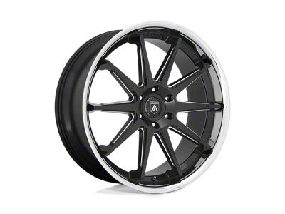 Asanti Emperor Gloss Black Milled with Chrome Lip 6-Lug Wheel; 22x10; 30mm Offset (21-25 F-150)