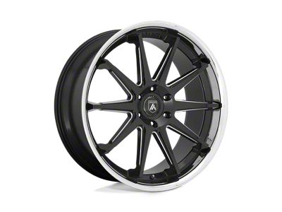 Asanti Emperor Gloss Black Milled with Chrome Lip 6-Lug Wheel; 22x10; 30mm Offset (21-24 F-150)