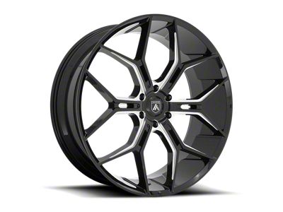 Asanti Monarch Truck Gloss Black Milled 6-Lug Wheel; 26x10; 35mm Offset (21-25 F-150)