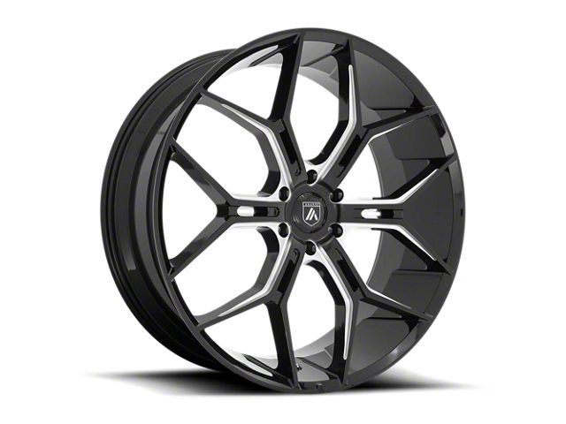 Asanti Monarch Truck Gloss Black Milled 6-Lug Wheel; 26x10; 35mm Offset (21-24 F-150)