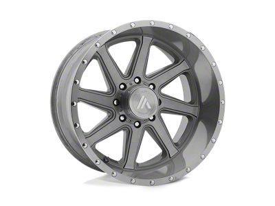 Asanti Windmill Titanium Brushed 8-Lug Wheel; 20x12; -40mm Offset (23-26 F-350 Super Duty SRW)