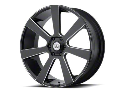 Asanti Apollo Satin Black Milled 6-Lug Wheel; 22x9; 15mm Offset (19-24 RAM 1500)