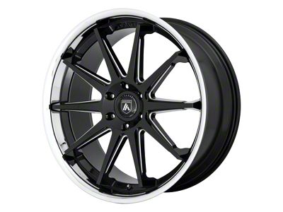 Asanti Emperor Gloss Black Milled with Chrome Lip 6-Lug Wheel; 22x10; 15mm Offset (19-24 RAM 1500)