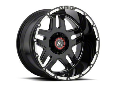 Asanti Enforcer Gloss Black Milled 6-Lug Wheel; 20x9; 40mm Offset (19-24 RAM 1500)