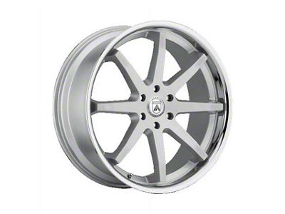 Asanti Kaiser Brushed Silver Chrome Lip 6-Lug Wheel; 22x9.5; 30mm Offset (19-26 RAM 1500)