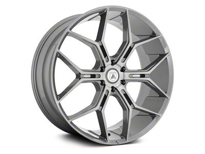 Asanti Monarch Truck Titanium Brushed 6-Lug Wheel; 22x9.5; 20mm Offset (19-24 RAM 1500)