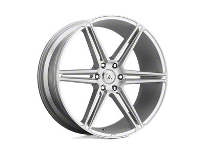 Asanti Alpha 6 Brushed Silver 6-Lug Wheel; 20x9; 30mm Offset (19-23 Ranger)