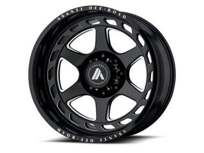 Asanti Anvil Gloss Black Milled 6-Lug Wheel; 20x10; -18mm Offset (19-24 Sierra 1500)