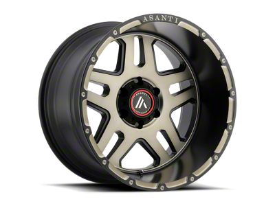 Asanti Enforcer Matte Black Machined Tint 6-Lug Wheel; 20x9; 40mm Offset (19-25 Sierra 1500)