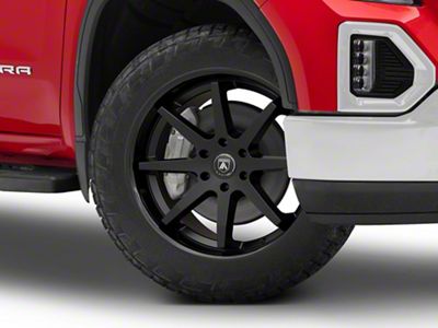 Asanti Kaiser Satin Black with Gloss Black Lip 6-Lug Wheel; 22x9.5; 30mm Offset (19-26 Sierra 1500)