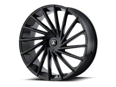 Asanti Matar Gloss Black 6-Lug Wheel; 22x9; 15mm Offset (19-24 Sierra 1500)
