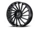 Asanti Matar Gloss Black 6-Lug Wheel; 22x9; 30mm Offset (19-24 Sierra 1500)