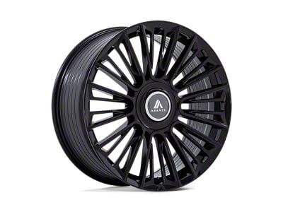 Asanti Premier Gloss Black 6-Lug Wheel; 24x10; 30mm Offset (19-24 Sierra 1500)