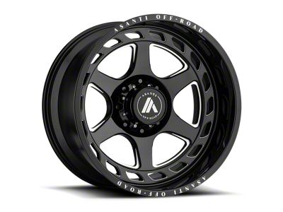 Asanti Anvil Gloss Black Milled 8-Lug Wheel; 20x10; -18mm Offset (07-10 Sierra 2500 HD)
