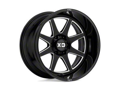 Asanti Warthog Satin Black Milled 8-Lug Wheel; 22x12; -44mm Offset (07-10 Silverado 2500 HD)