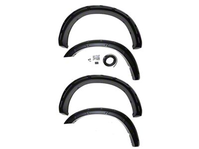 Rough Country Defender Pocket Fender Flares; Flat Black (19-23 RAM 2500)
