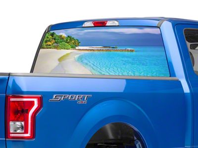 SEC10 Perforated Beach Rear Window Decal (97-24 F-150)