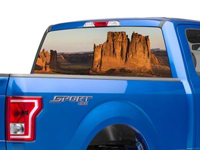 SEC10 Perforated Canyon Rear Window Decal (97-24 F-150)