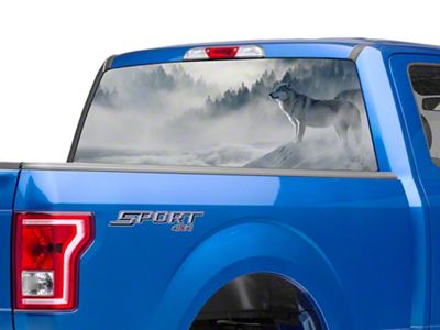 SEC10 Perforated Wolf Rear Window Decal (97-24 F-150)