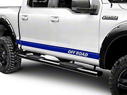 SEC10 Rocker Stripes with Off Road Lettering; Blue (99-25 F-350 Super Duty)
