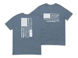 AT Stars and Treads T-Shirt; Heather Indigo