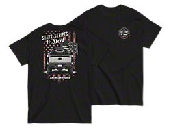 AT Stars Stripes and Steel T-Shirt; Black
