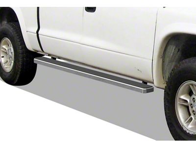 5-Inch iStep Running Boards; Black (00-04 Dakota Quad Cab)